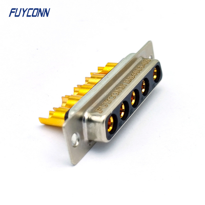 5W5 D-SUB Connectors , Female 5Pin Solder Cup DB High Current Connector