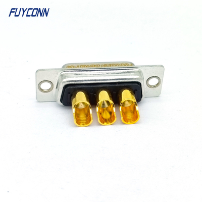 3V3 Female Power D-SUB Connectors , Solder Cup Type High Current Connector