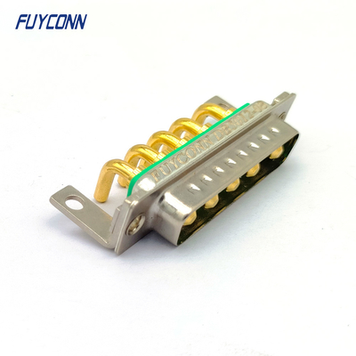 5w5 High Power Connector , Solder Right Angle Male D-Sub Connector