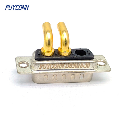 Solder Cup High Power D Sub Connector 3w3 3pin Right Angle Male DB