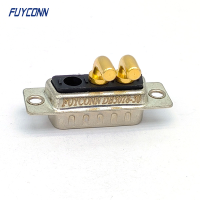 Solder Cup High Power D Sub Connector 3w3 3pin Right Angle Male DB