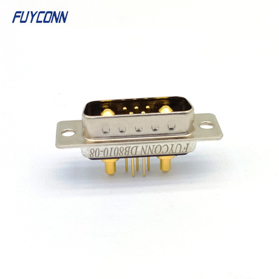 7Pin PCB Straight D-SUB Connectors , 7W2 Male DB High Current Connector