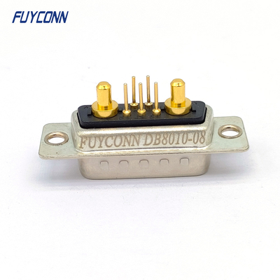 7Pin PCB Straight D-SUB Connectors , 7W2 Male DB High Current Connector