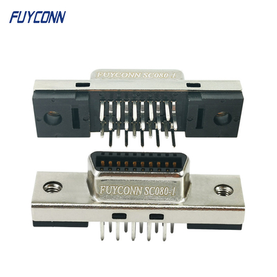 PBT Insulation SCSI MDR Connector Female / Male 1.27mm Pitch 20pin