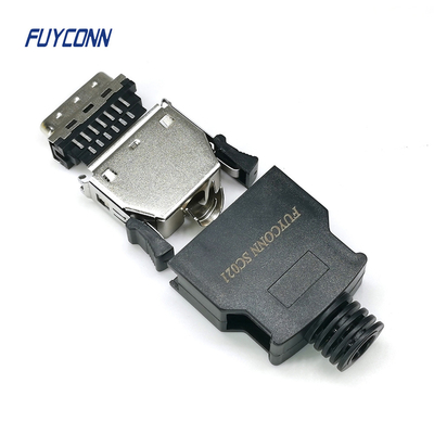 26pin MDR Connector Female / Male 1.27mm Brass Gold Plating SCSI Connector