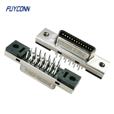 26pin MDR Connector Female / Male 1.27mm Brass Gold Plating SCSI Connector