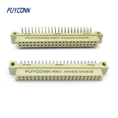 2 Rows 44 Pin DIN 41612 Connector PCB Angled Female 2*22P 244S Eurocard Connector 2.54mm Pitch