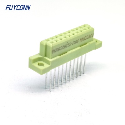 13mm DIN41612 Connector 2 Rows 20Pin Vertical Terminals Female Eurocard Connector