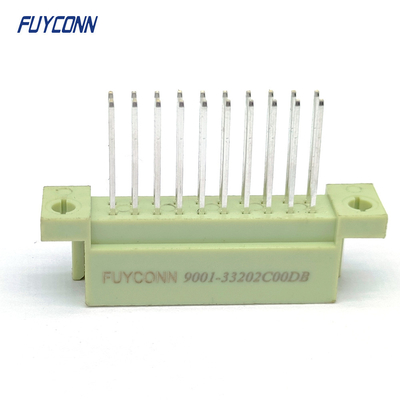 13mm Male DIN41612 Connector 2 Rows 20Pin Vertical Terminals Eurocard Connector