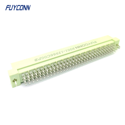 PCB Solderless 3*32P 96pin Euorcard Supplier Male DIN41612 Connector W/ Harpoon