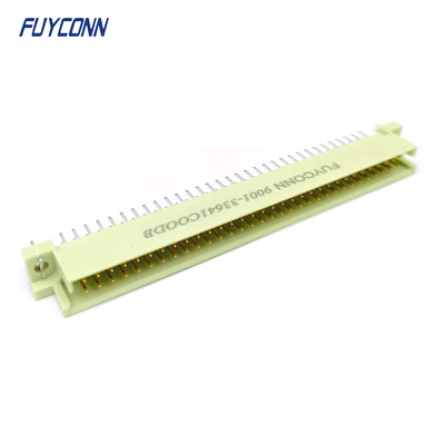 DIN41612 Male Connector 64 Pin Straight PCB 2 Rows 2*32 Pin Eurocard Connector W/ Harpoon