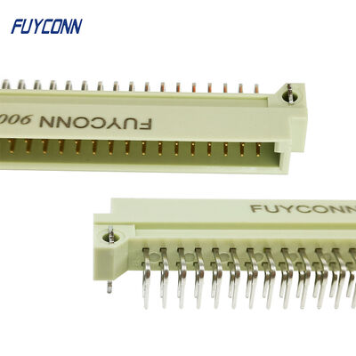 DIN 41612 Type B Male Solder Angled w. Clip 64-Pole, Replace Harting P/N 09 02 364 6921