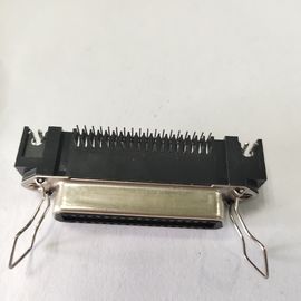 14 24 36 50 Pin Centronic PCB Right Angle Female Receptacle Connector with Bail Clip and Board Lock