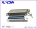 DDK Centronic Champ Plug Ribbon Cable Connector , Solder Type Contacts with L Shape metal hood