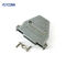 180 Degree Straight Plastic D Sub Hood For 37 Pin DB Connector