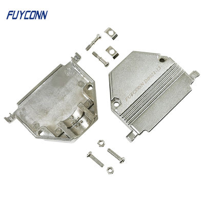 Nickel Plated Metal 50 Position D SUB Connector Hood With Screws