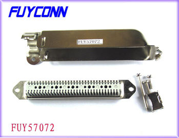 64 Pin Amphenol IDC Male Centronics Connector 32pairs Plug Connector with 90 degree metal cover
