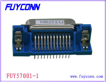 2.16mm Receptacle Dip Type 50 Pin Centronics Connector Right Angle