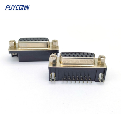15P Right Angle D-sub Connectors Receptacle Female PCB Connector (8.08mm)
