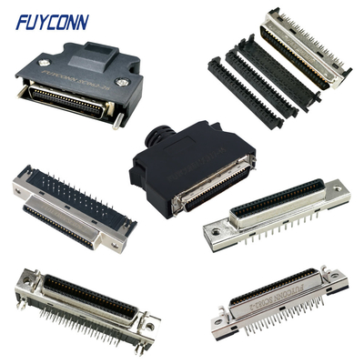 SCSI MDR Connector PCB Solder Cup IDC Crimp 1.27mm 50pin Connector China