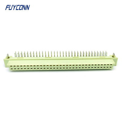Angled DIN 41612 Female Connector 2 Rows 64 Pin 264 DIN 41612 PCB Connector
