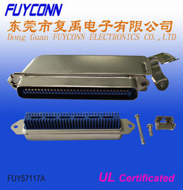 Centronic Amphenol RJ21 64 Pin Champ IDC Plug Connector with 45 degree Matel Cover