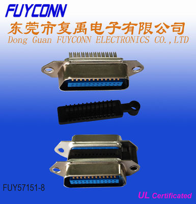 GPIB24P Male Centronics IEEE488 Connector IDC Crimping Type with Wire Clip