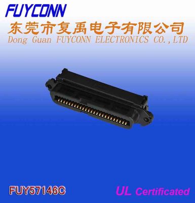 TYCO 90 Degree RJ21 50 Pin Female Centronic Champ IDC connector with wire clip