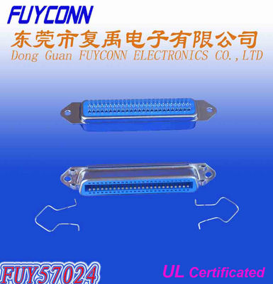 14 24 36 50 Solder Pin DDK Centronics Connector Female Type With Spring Latches