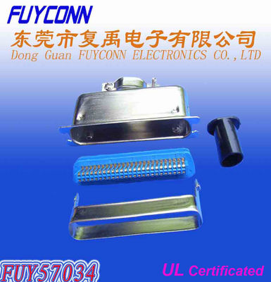 Centronic 50 Pin Male 180°Cable Outlet Traditional TypeSolder Pin Connector with Matel Hood