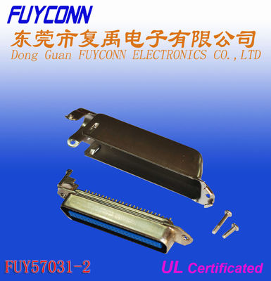 50 Pin Centronic Side Cable Exit Plug Solder Pin Connector with Reversed Matel Cover