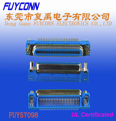 36 Pin Centronic PCB Right Angel Female Printer connector with Jack Screws and Board Lock