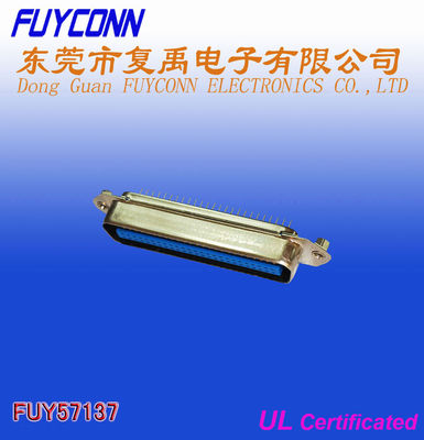 DIP Type 36 Pin Straight Angle Male PCB Connector With Jack Screws