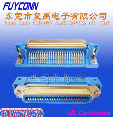50 Pin Centronic PCB Right Angle Female Connector Certified UL