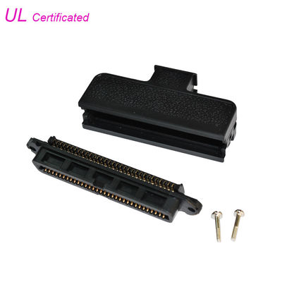 180 Degree Plastic Cover TYCO AMP 32 Pairs 64Pin Connector IDC Female Receptacle Type