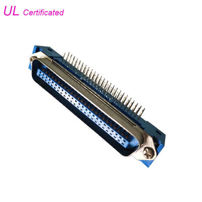 2.16mm pitch 24 Pin Centronic Plug Right Angle PCB 50pin Connector Certificated UL