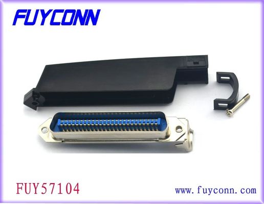 50 Pin 2.16mm Centerline Male Solder Centronic Connector reversed type with plastic hood