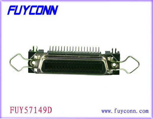 50 Pin Centronic PCB Right Angle Female Connector Certified UL