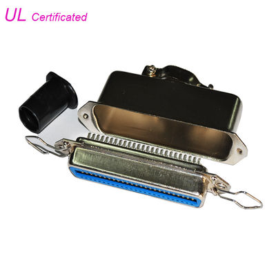 36 Pin DDK Female Centronic Solder 180°Cable Exit Connector with Metal Cover