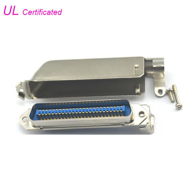57 CN Series 50pin Solder Centronic Male Connector with L Shape Metal Hood