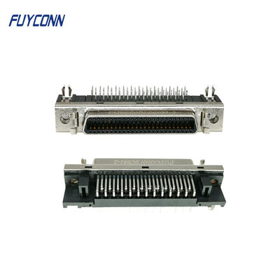 1.27mm Right Angle PCB SCSI Connector, 50Pin Female Servo Connector