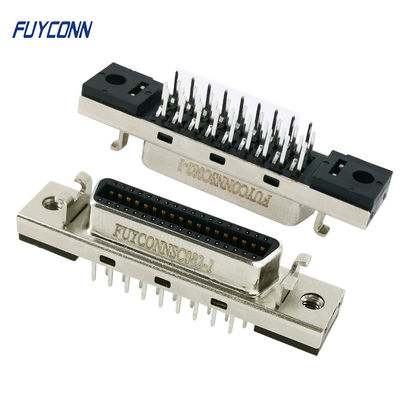 Mini D Ribbon Connector MDR Straight PCB 36 Pin SCSI Connector with Fixness