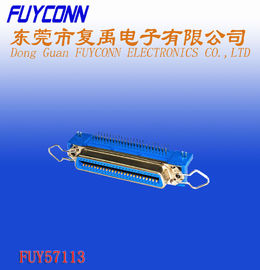 2.16mm pitch 50 Pin Centronic Receptacle Right Angel PCB connector Certificated UL