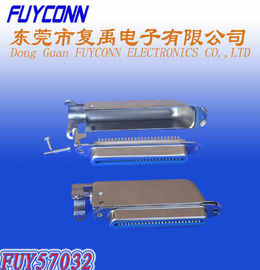 50 Pin Receptacle Centronic Solder Side Cable Entry Connector with Matel Cover Certified UL